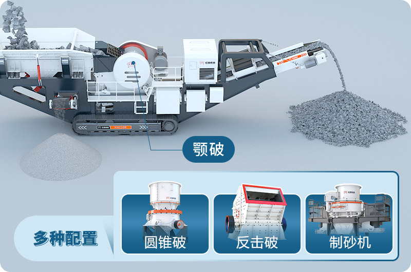 履帶式破碎機(jī)配置設(shè)備 履帶式破碎機(jī)配置設(shè)備
