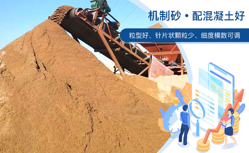 機制砂和河沙哪個配混凝土好？成套制砂設備多少錢？
